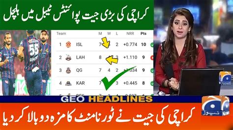 PSL Table .